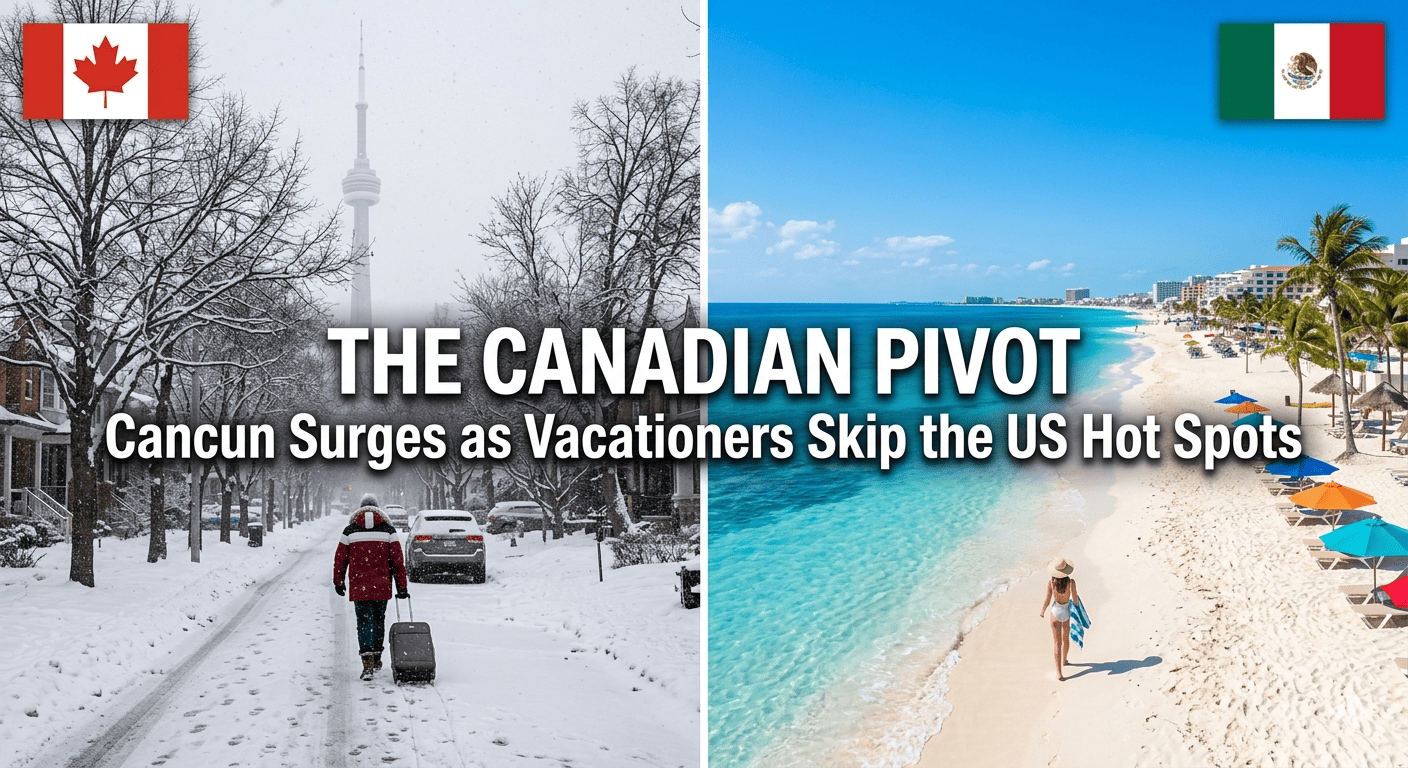 Canadian Travel to Cancun Surges as Vacationers Pivot Away from US Destinations