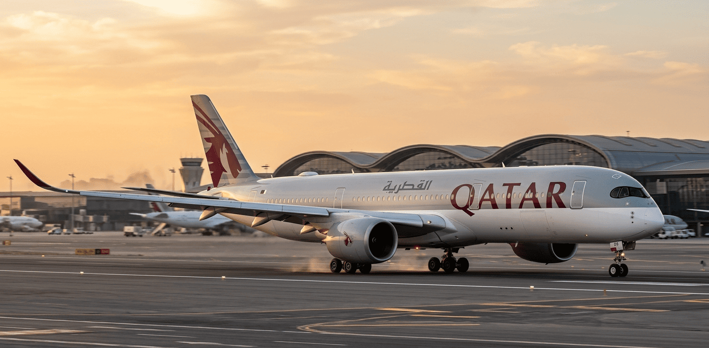Qatar Airways Sets Record with 80-Mile Airbus A350 Service to Bahrain