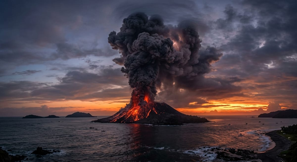 Anak Krakatau Eruption Grounds 1,558 Flights Across Indonesia, Stranding 170,000 Passengers