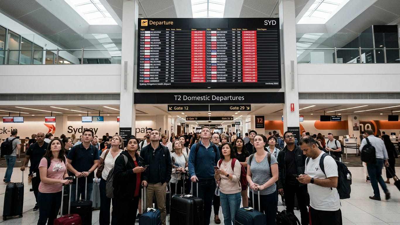 Sydney Airport Delays: Air Traffic Controller Shortage Triggers Morning Flight Cancellations