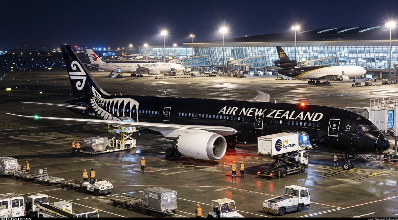 Air New Zealand Adds 7,000-Plus Seats on Shanghai–Auckland Route for Peak Travel Season
