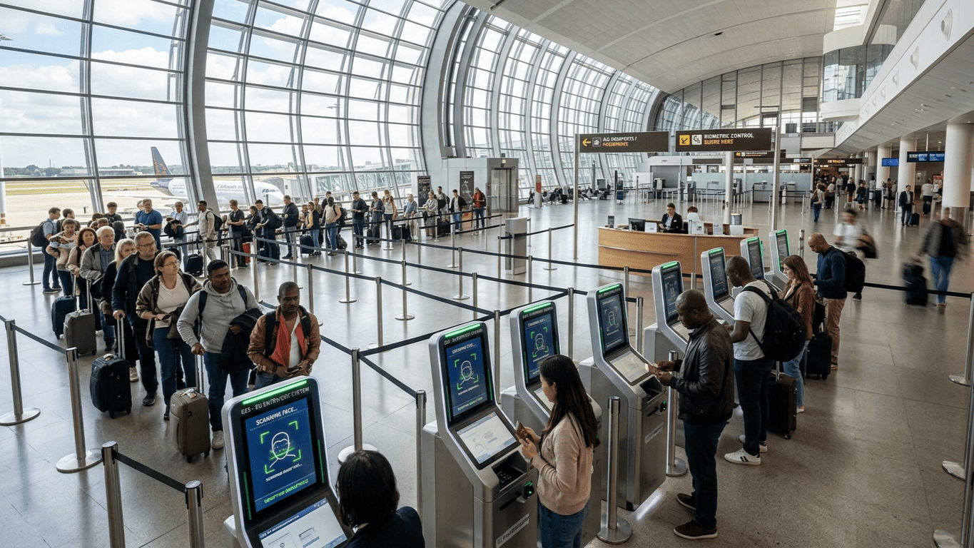 European Union Enforces Full EES Biometric Border Checks Leading to Longer Lines for Non-EU Visitors