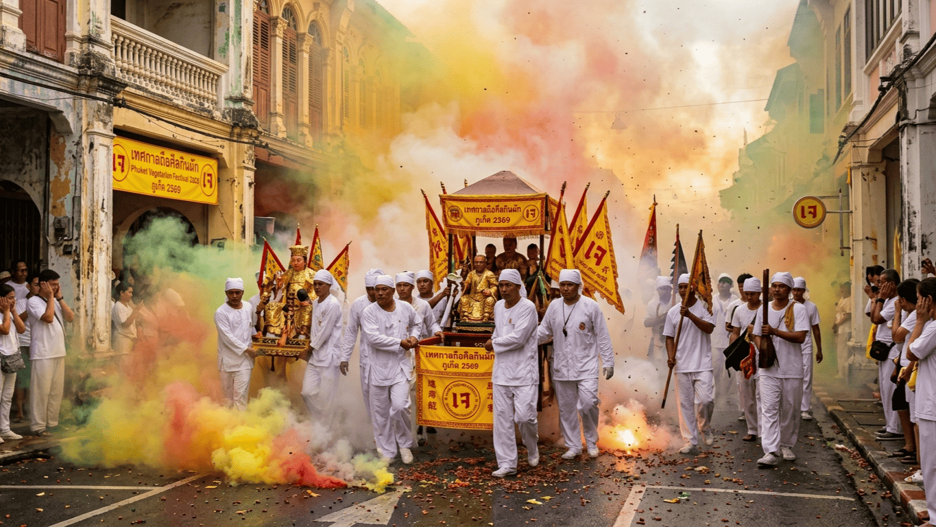 Phuket Vegetarian Festival 2026 Expects 1.4 Billion Baht Economic Boost