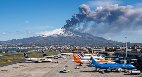 Catania Airport Reopens as Mount Etna Alert Downgraded to Orange