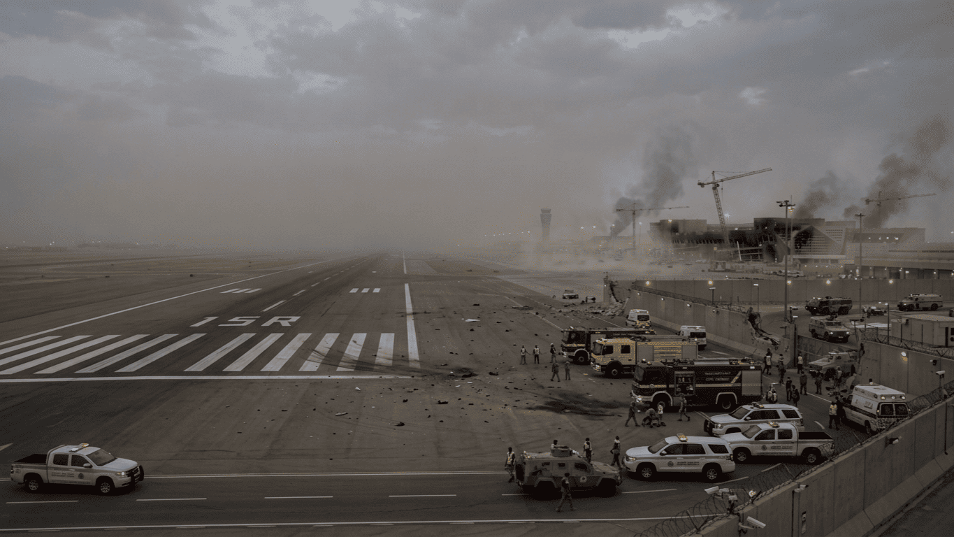 Saudi Arabia Extends Riyadh Airport Closure as Safety Audits Follow Deadly Missile Attacks