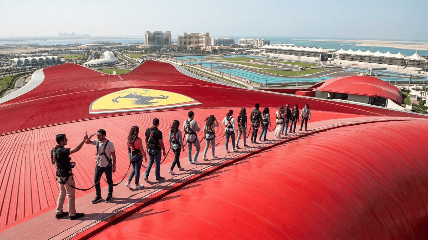 Walk Above the Action: Ferrari World Abu Dhabi Unveils Sixth Season of Its Roof Walk Experience